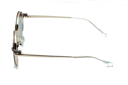 Clip On Redondo Lila / Gold