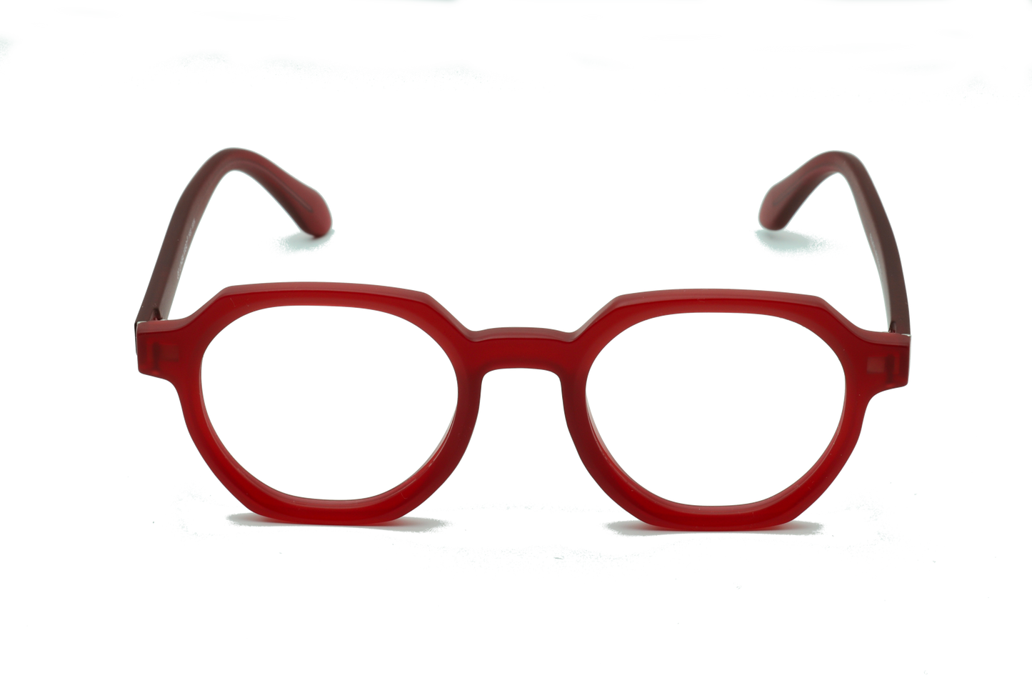 Clip On Red Hexagonal