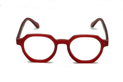 Clip On Red Hexagonal