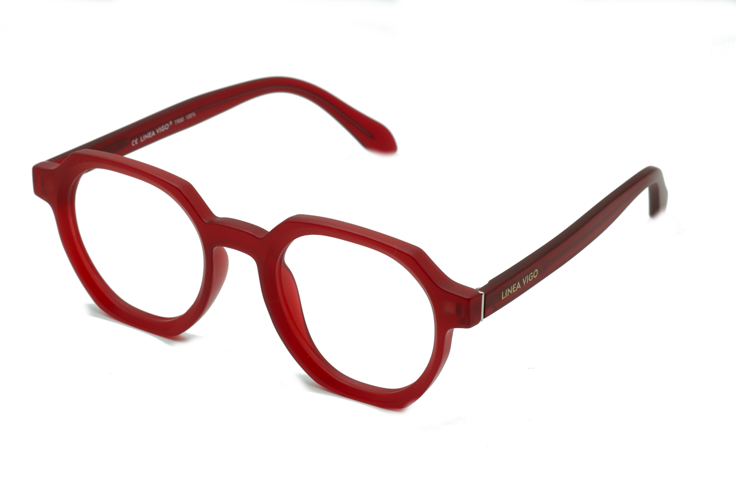 Clip On Red Hexagonal