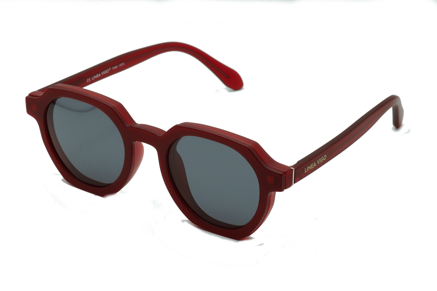 Clip On Red Hexagonal