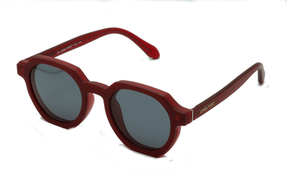 Clip On Red Hexagonal